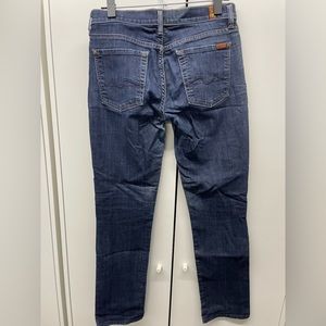 7 for All Mankind Straight Leg Jeans, Size 27